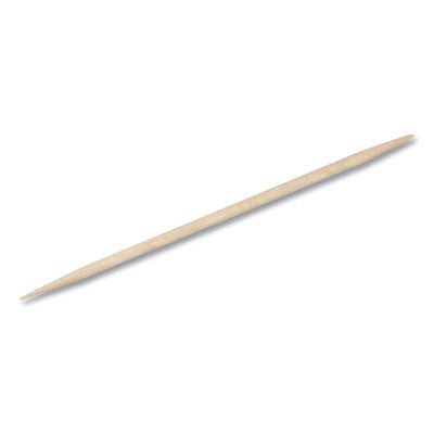 HDG431409 Round Wood Toothpicks, Natural, 12,000/carton