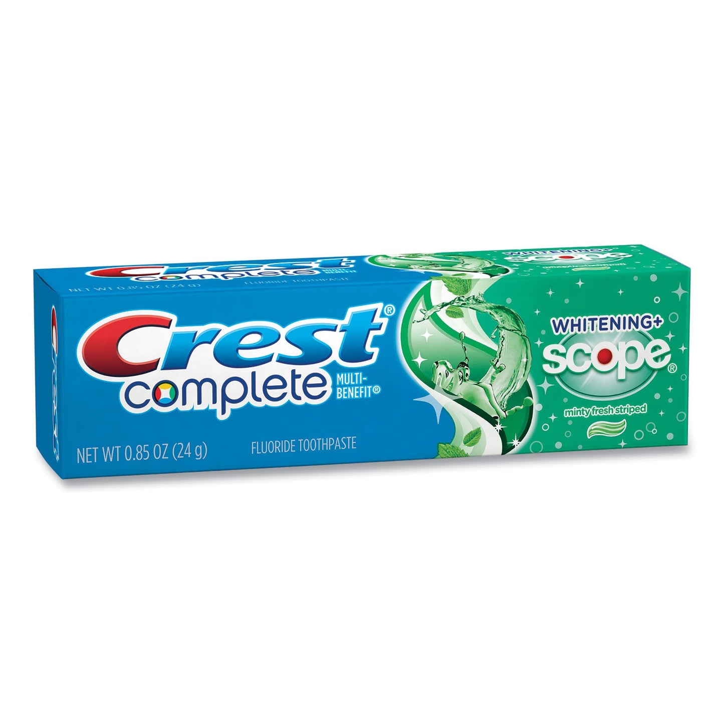 PGC38592CT Complete Whitening Toothpaste + Scope, Minty Fresh, 0.85 Oz Tube, 36/carton Crest
