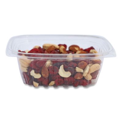 WORRDCS12 PLA Rectangular Deli Containers, 12 oz, 4.8 x 5.9 x 2.1, Clear, Plastic, 900/Carton WORLD CENTRIC