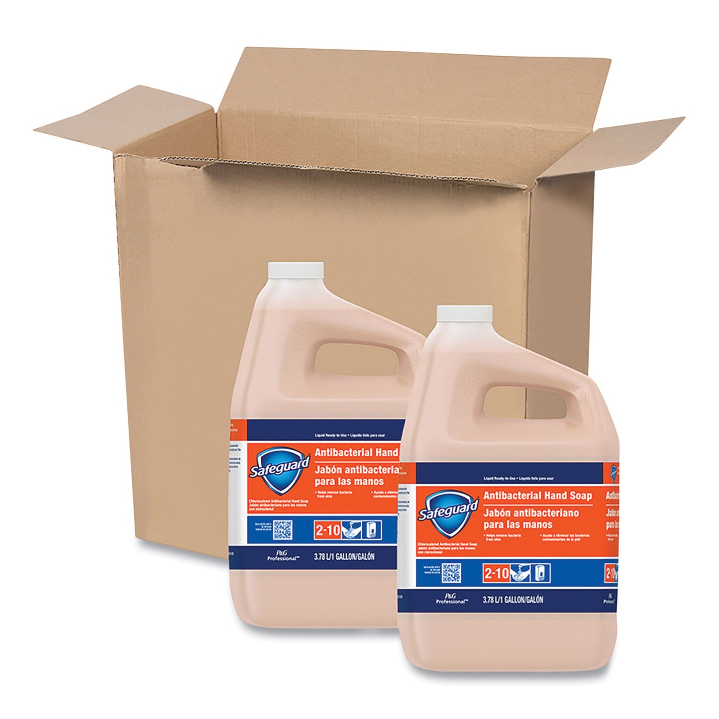 PGC02699 Antibacterial Liquid Hand Soap, Light Scent, 1 gal, 2/Carton Safeguard Professional