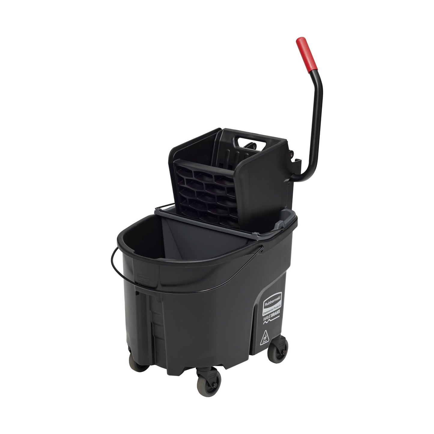 RCPFG1863896 Wavebrake 2.0 Bucket/wringer Combos, Side-Press, 35 Qt, Plastic, Black