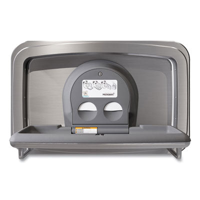 BOBKB310SSWM Baby Changing Station, Wall Horizontal Mount, 37.06 X 21.63, Gray