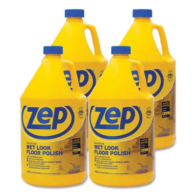 ZPEZUWLFF128CT Wet Look Floor Polish, 1 Gal, 4/carton ZEP INC.