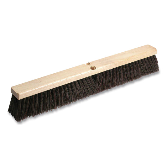 ODCMP24 Polypropylene Push Broom Head, 3" Maroon Bristles, 24" Brush