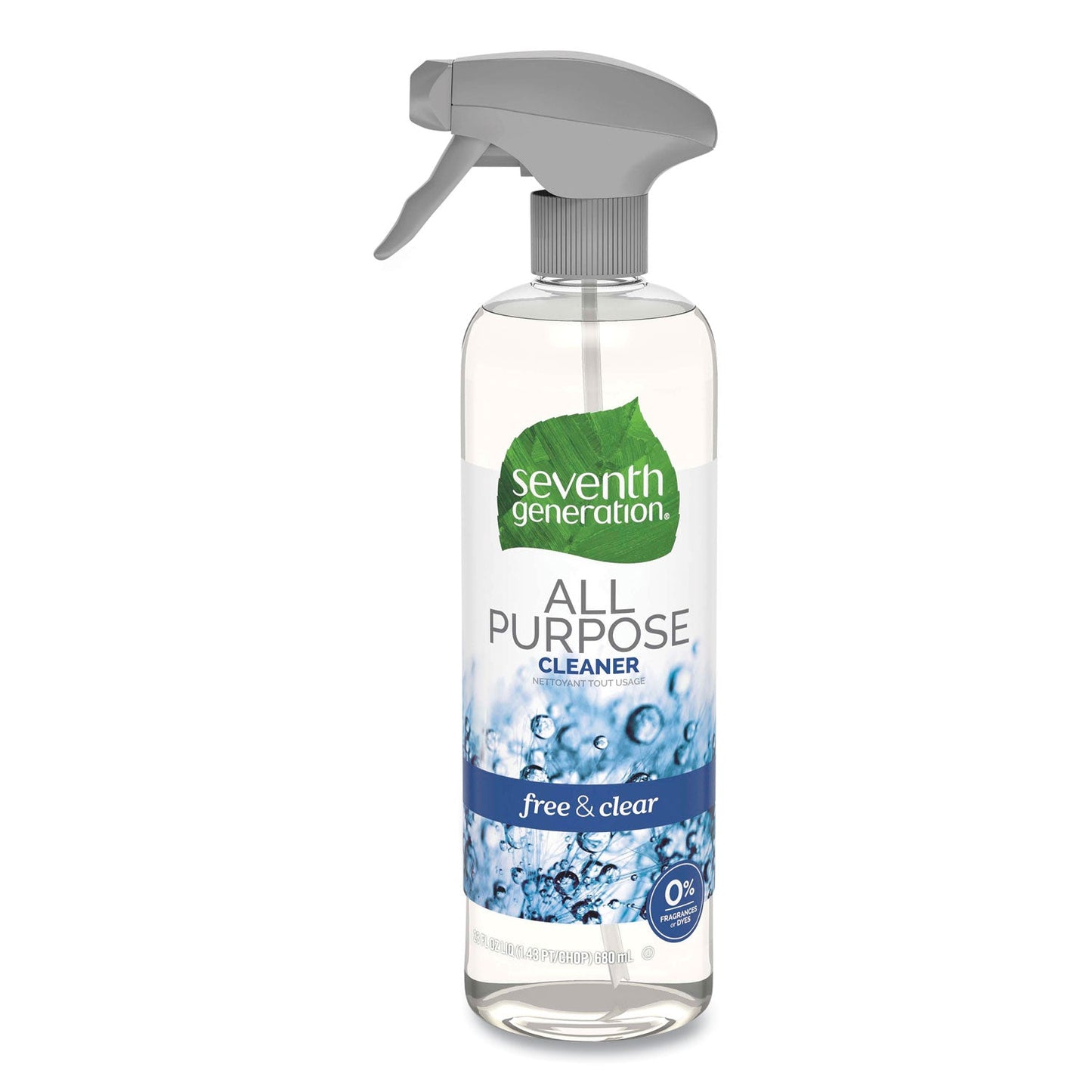 SEV44713EA Natural All-Purpose Cleaner, Free And Clear/unscented, 23 Oz Trigger Spray Bottle Seventh Generation