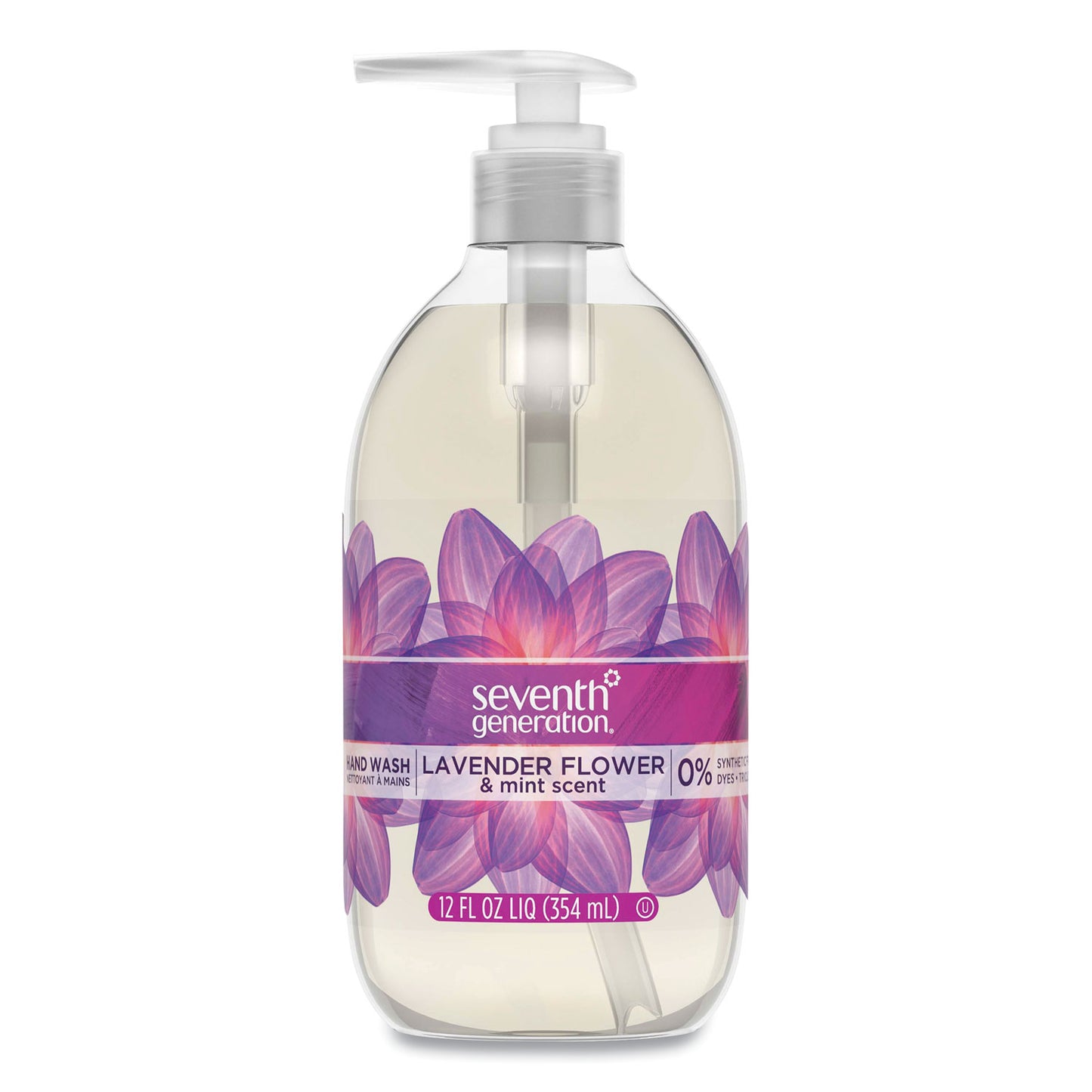 SEV22926CT Natural Hand Wash, Lavender Flower and Mint Scent, 12 oz, 8/Carton