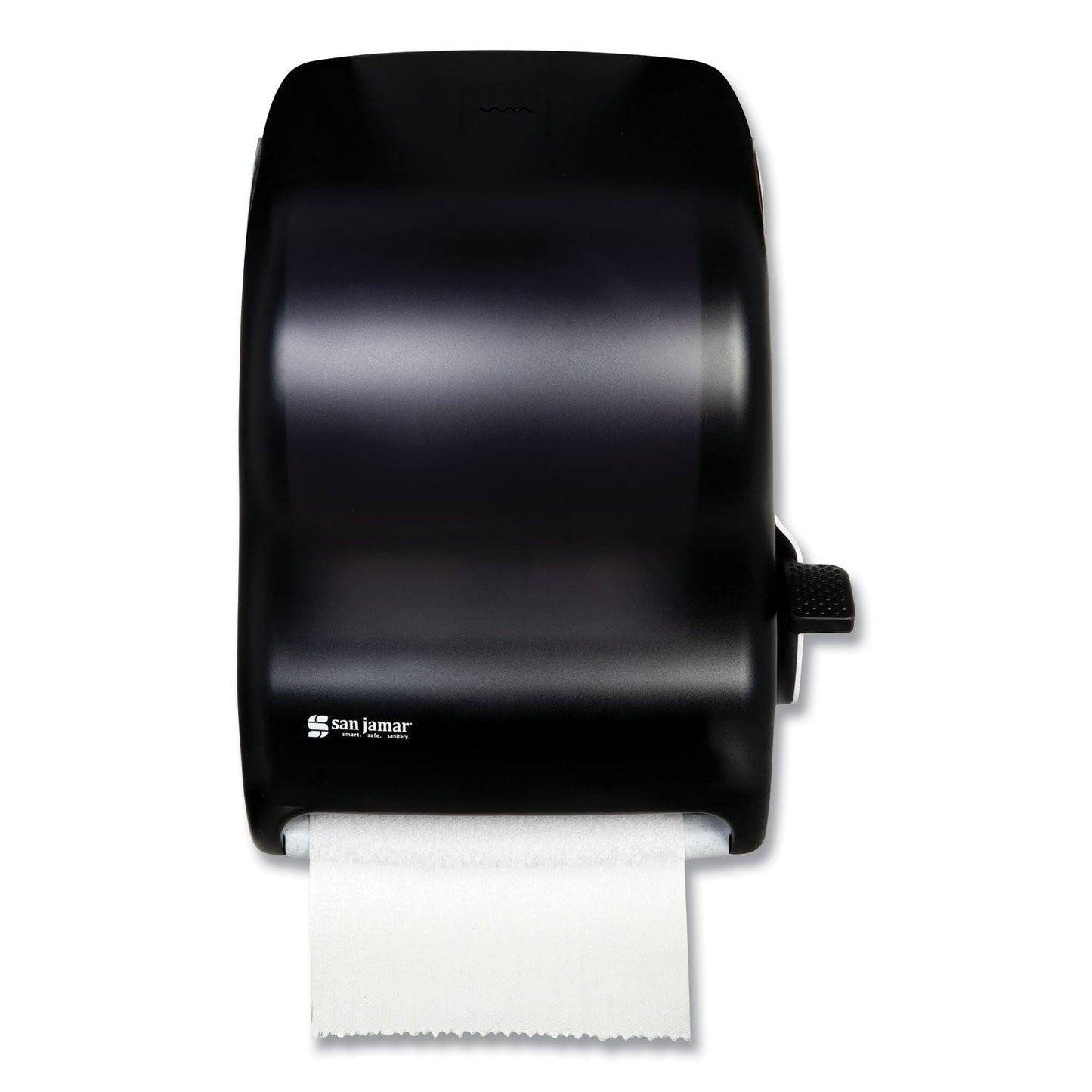 SJMT1100TBK Lever Roll Towel Dispenser, Classic, 12.94 X 9.25 X 16.5, Transparent Black Pearl San Jamar