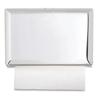 SJMT1800XC Singlefold Paper Towel Dispenser, 10.75 X 6 X 7.5, Chrome CFS BRANDS