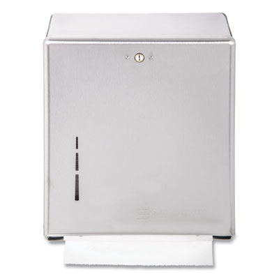 SJMT1900SS C-Fold/multifold Towel Dispenser, 11.38 X 4 X 14.75, Stainless Steel CFS BRANDS