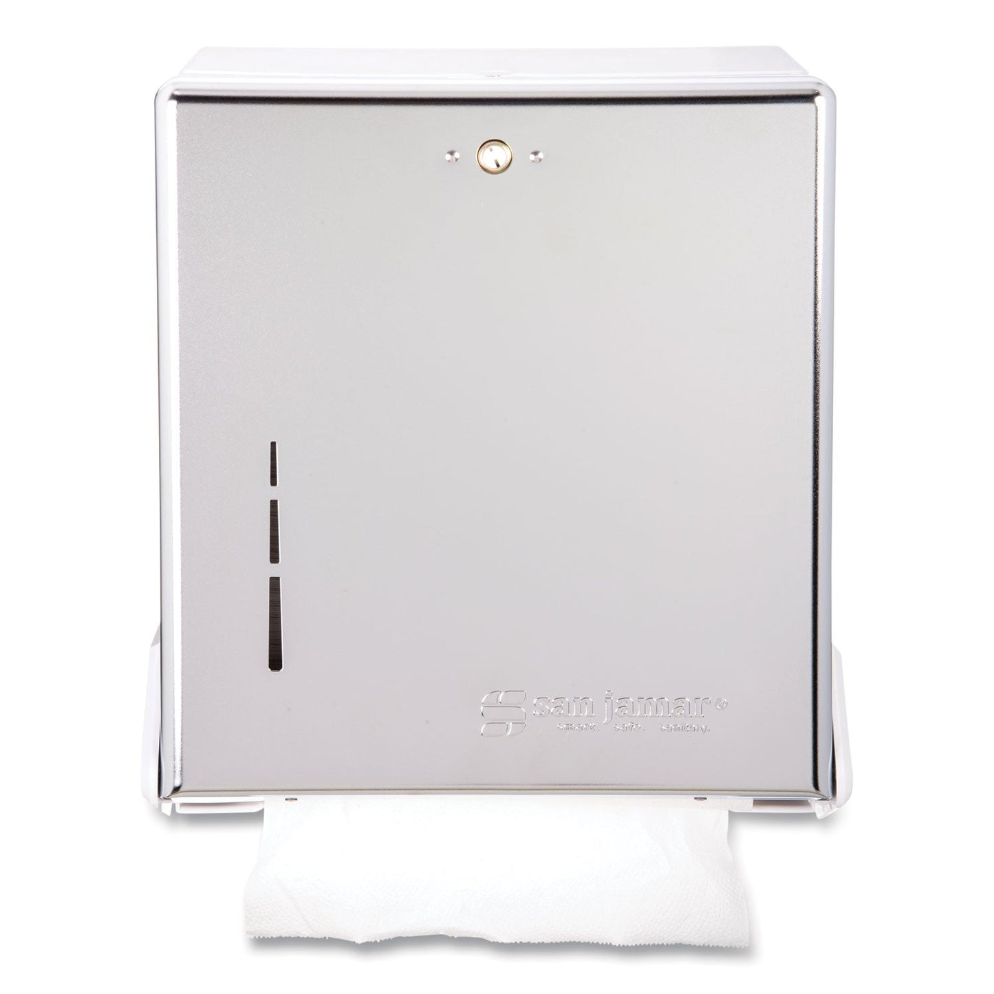 SJMT1905XC True Fold C-Fold/multifold Paper Towel Dispenser, 11.63 X 5 X 14.5, Chrome San Jamar