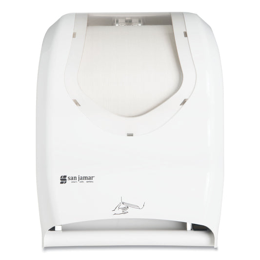 SJMT1470WHCL Smart System With Iq Sensor Towel Dispenser, 16.5 X 9.75 X 12, White/clear