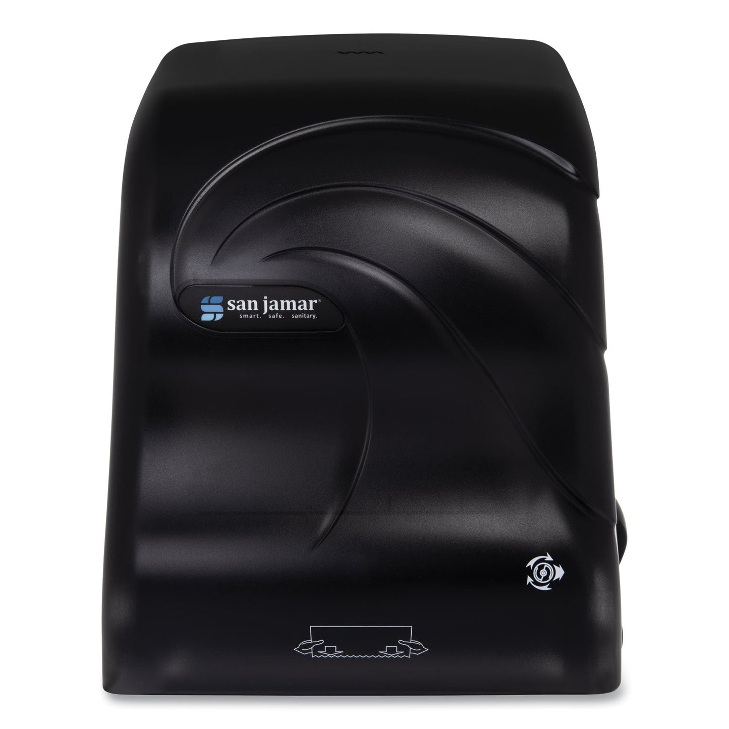 SJMT7490TBK Simplicity Mechanical Roll Towel Dispenser, 12.38 x 9.5 x 14.63, Black Pearl San Jamar
