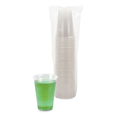 BWKTRANSCUP14PK Translucent Plastic Cold Cups, 14 oz, 50/Pack BOARDWALK