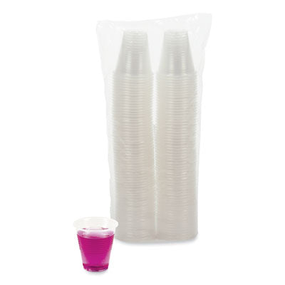 BWKTRANSCUP3PK Translucent Plastic Cold Cups, 3 oz, 125/Pack BOARDWALK