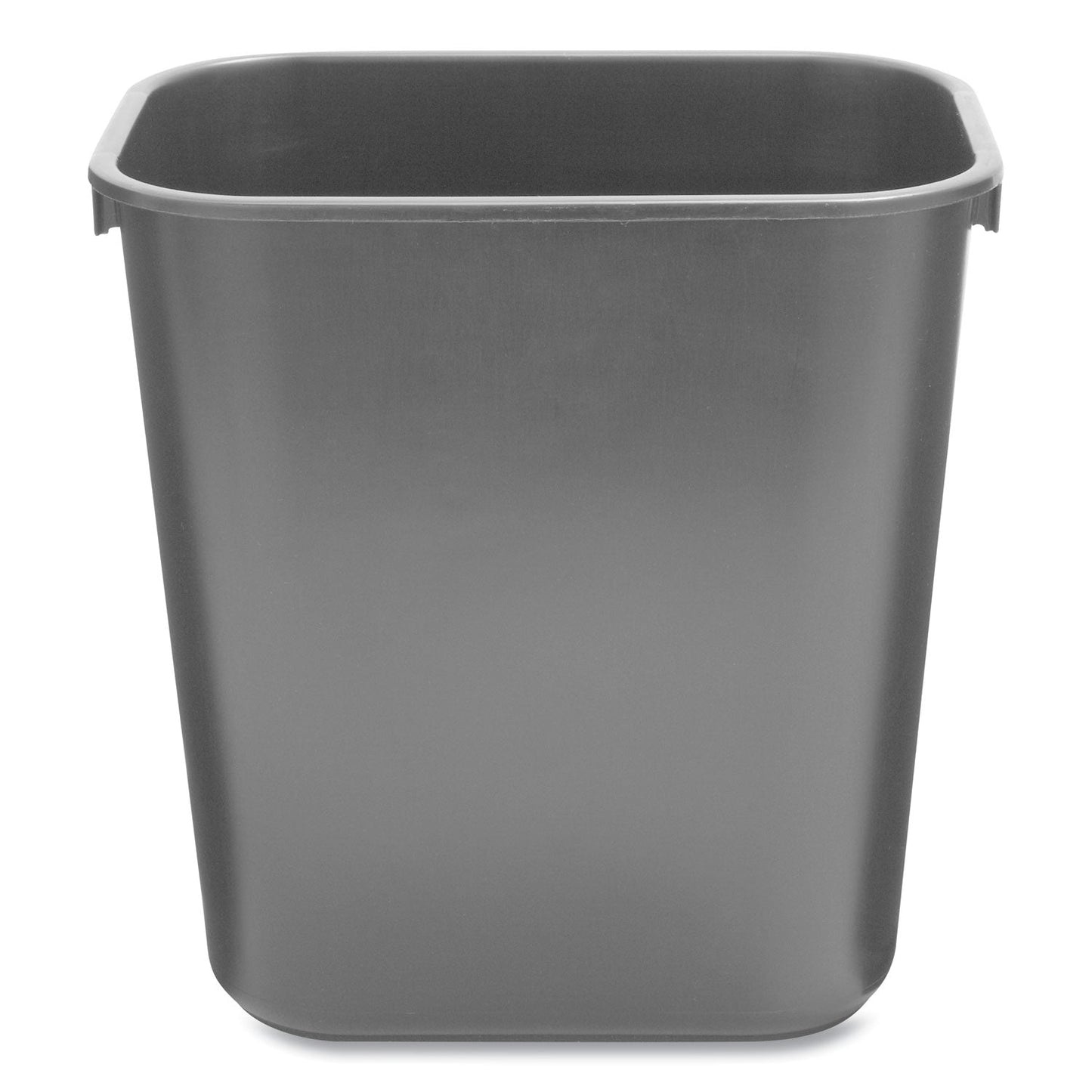 RCP295500BK Deskside Plastic Wastebasket, 3.5 gal, Plastic, Black RUBBERMAID COMMERCIAL PROD.
