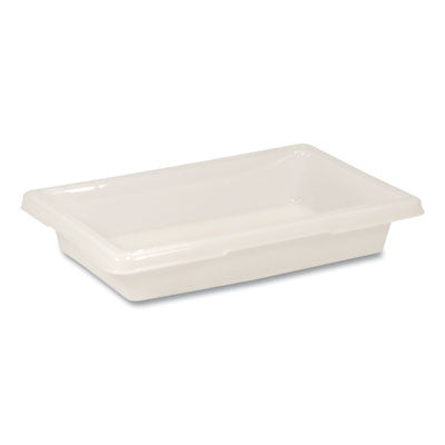 RCP3507WHI Food/Tote Boxes, 2 gal, 18 x 12 x 3.5, White, Plastic RUBBERMAID COMMERCIAL PROD.