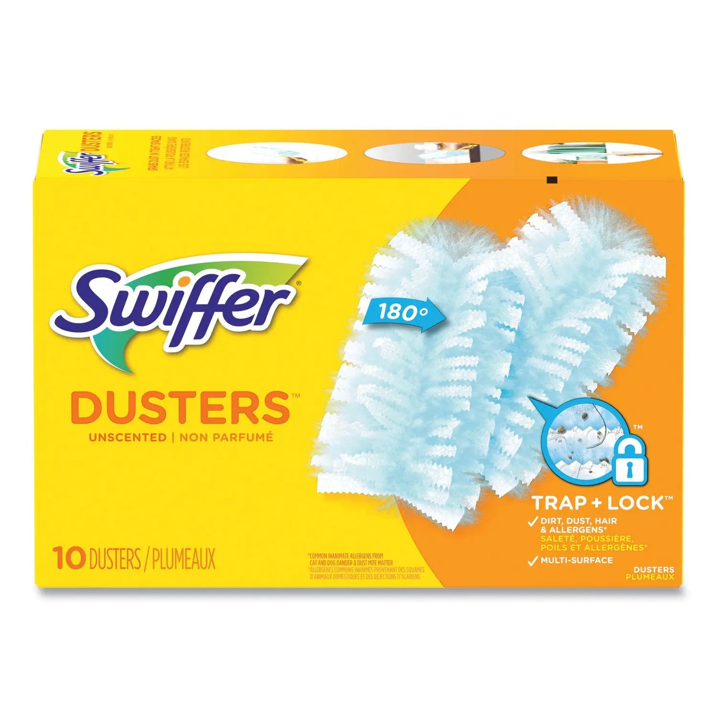 PGC21459BX Dusters Refill, Dust Lock Fiber, Unscented, Light Blue, 10/box Swiffer