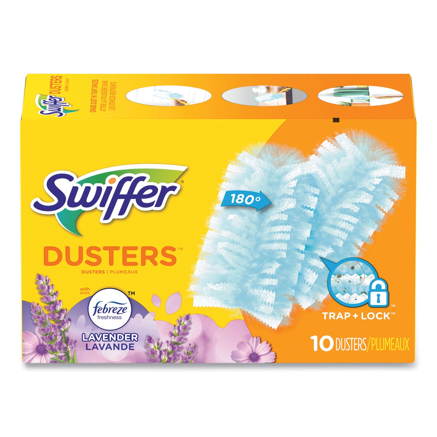 PGC21461BX Refill Dusters, Dust Lock Fiber, Light Blue, Lavender Vanilla Scent, 10/box
