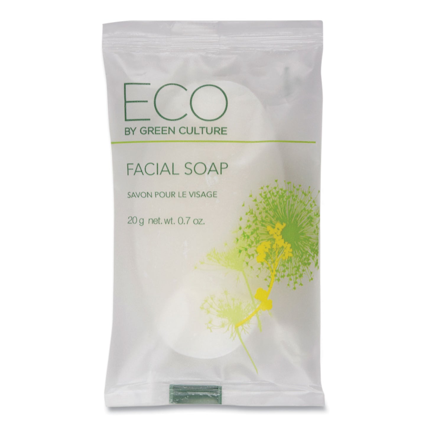 OGFSPEGCFL Facial Soap Bar, Clean Scent, 0.71 oz, 500/Carton Eco By Green Culture
