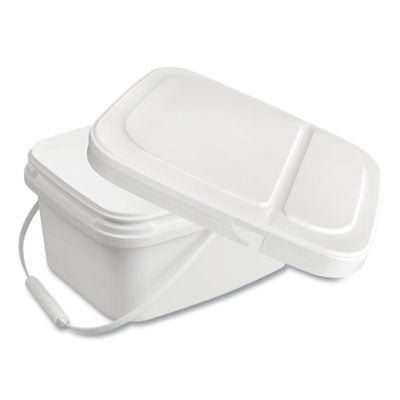 DVOD1229387 Polypropylene Dry Wipe Charging Bucket, 24 X 14 X 14, White, 12/box DIVERSEY