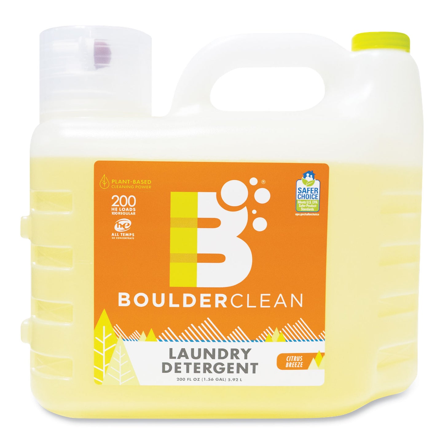 BCL003038EA Liquid Laundry Detergent, Citrus Breeze, 200 He Loads, 200 Oz Bottle