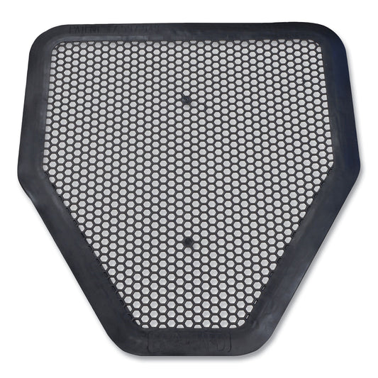 BGD6668 Deo-Gard Disposable Urinal Mat, Shield-Shaped, Fresh Mountain Air Scent, Charcoal Gray Perforated Surface, 17.5 x 20.5, 6/CT