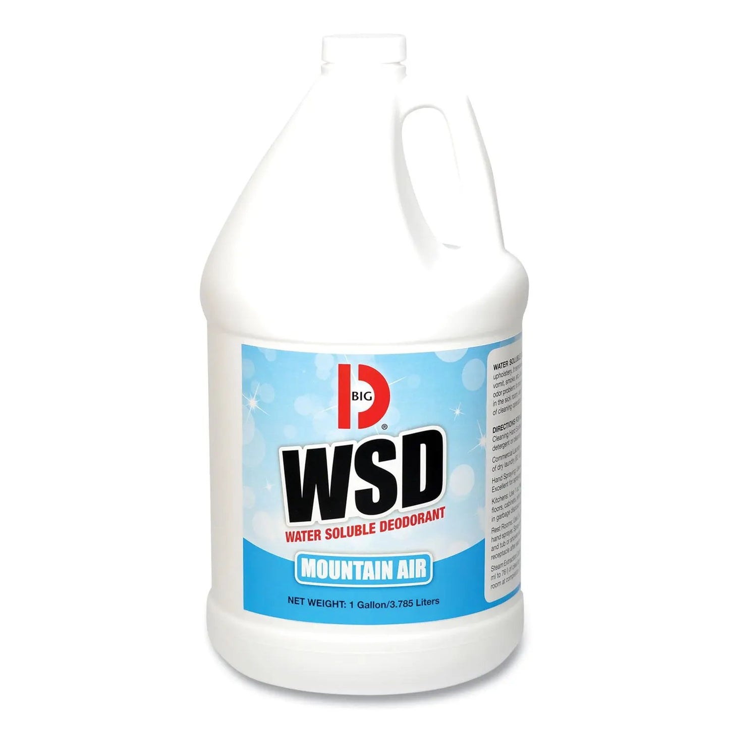 BGD1358 Water-Soluble Deodorant, Mountain Air, 1 Gal Bottle, 4/carton Big D Industries