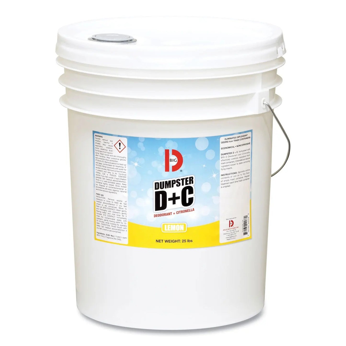 BGD178 Dumpster D Plus C, Neutral, 25 Lb Bucket Big D Industries