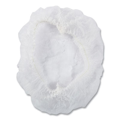 RPPRP110NWP Latex-Free Operating Room Cap, Pleated, Polypropylene, 21", White, 100 Caps/Pack, 10 Packs/Carton AMERCAREROYAL