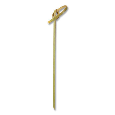 RPPR803 Knotted Bamboo Pick, Paper, 4", Natural, 100/Pack, 10 Packs/Carton AMERCAREROYAL
