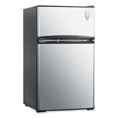 AVARA31B3S Counter-Height  3.1 Cu. Ft. Two-Door Refrigerator/Freezer, Black/Stainless Steel