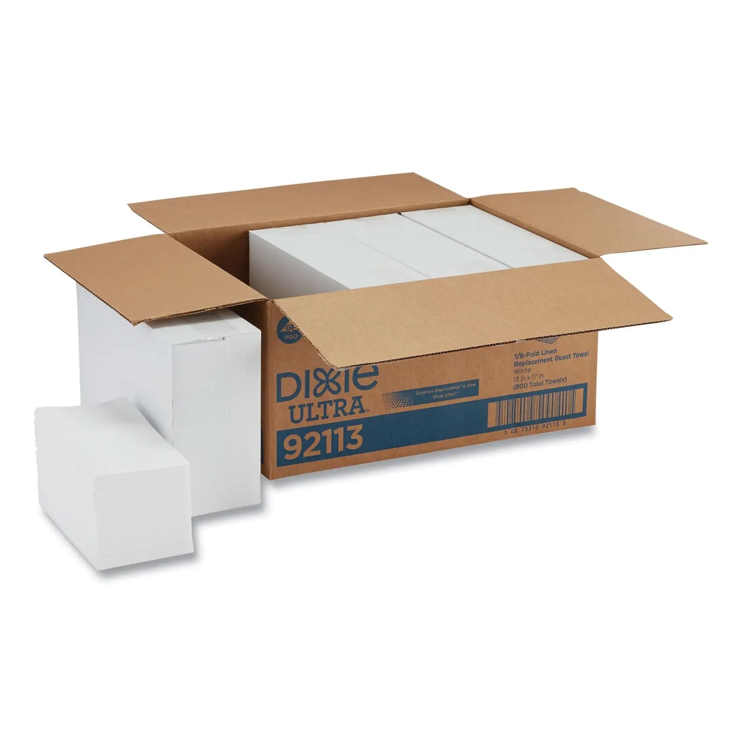 GPC92113 1/6-Fold Linen Replacement Towels, 13 X 17, White, 200/box, 4 Boxes/carton Dixie