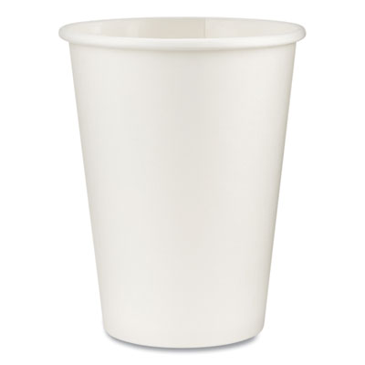 DXE2342W Paper Hot Cups, 12 Oz, White, 50/sleeve, 20 Sleeves/carton