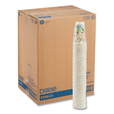DXE5356CDCT Perfectouch Paper Hot Cups, 16 Oz, Coffee Haze Design, 50/sleeve, 20 Sleeves/carton DIXIE FOOD SERVICE