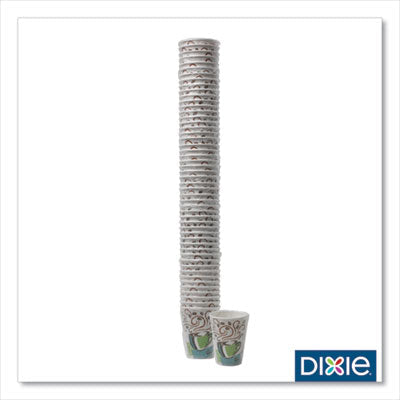 DXE5338CDWR PerfecTouch Hot Cups, Individually Wrapped, 8 oz, Paper, Coffee Haze Design, 50/Sleeve, 20 Sleeves/Carton DIXIE FOOD SERVICE
