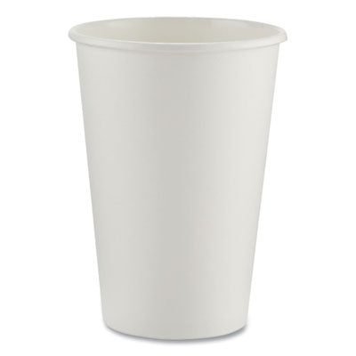 DXE2346W Paper Hot Cups, 16 Oz, White, 50/sleeve, 20 Sleeves/carton