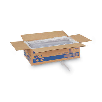 DXEFH017 Plastic Cutlery, Heavyweight Fork, Clear, 1,000/Carton