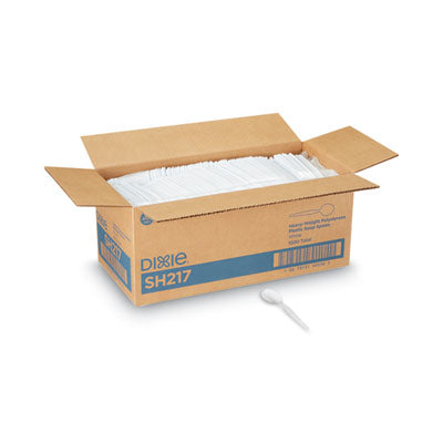 DXESH217 Plastic Cutlery, Heavyweight Soup Spoon, White, 1,000/Carton