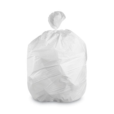 HERH32W Linear Low-Density Can Liners, 35 gal, 1.4 mil, 33" x 45", White, Flat Pack, 200/Carton HERITAGE