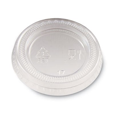 DXEPL10CLEAR Plastic Portion Cup Lid, Fits 1 Oz Portion Cups, Clear, 4,800/carton
