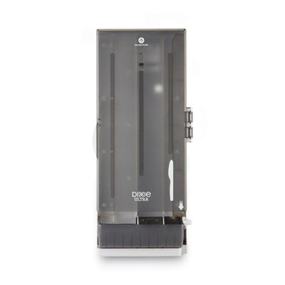 DXESSKPD120 SmartStock Dining Utensil Dispenser, Holds 120 Knives, 10 x 8.78 x 24.75, Smoke DIXIE FOOD SERVICE