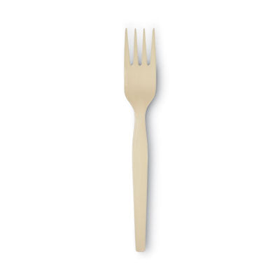 DXESSF11B SmartStock Plastic Cutlery Refill, Series-O, Mediumweight Fork, Beige, 40/Pack, 24 Packs/Carton DIXIE FOOD SERVICE