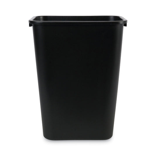 BWK41QTWBBLA Soft-Sided Wastebasket, 41 Qt, Plastic, Black