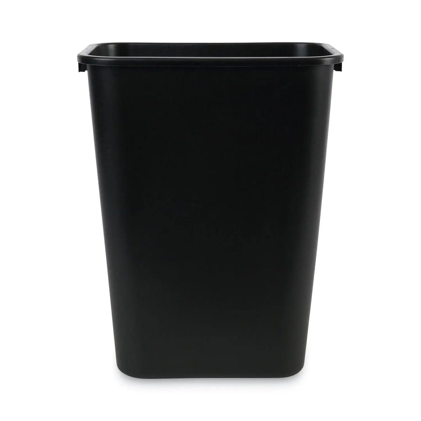 BWK41QTWBBLA Soft-Sided Wastebasket, 41 Qt, Plastic, Black Boardwalk