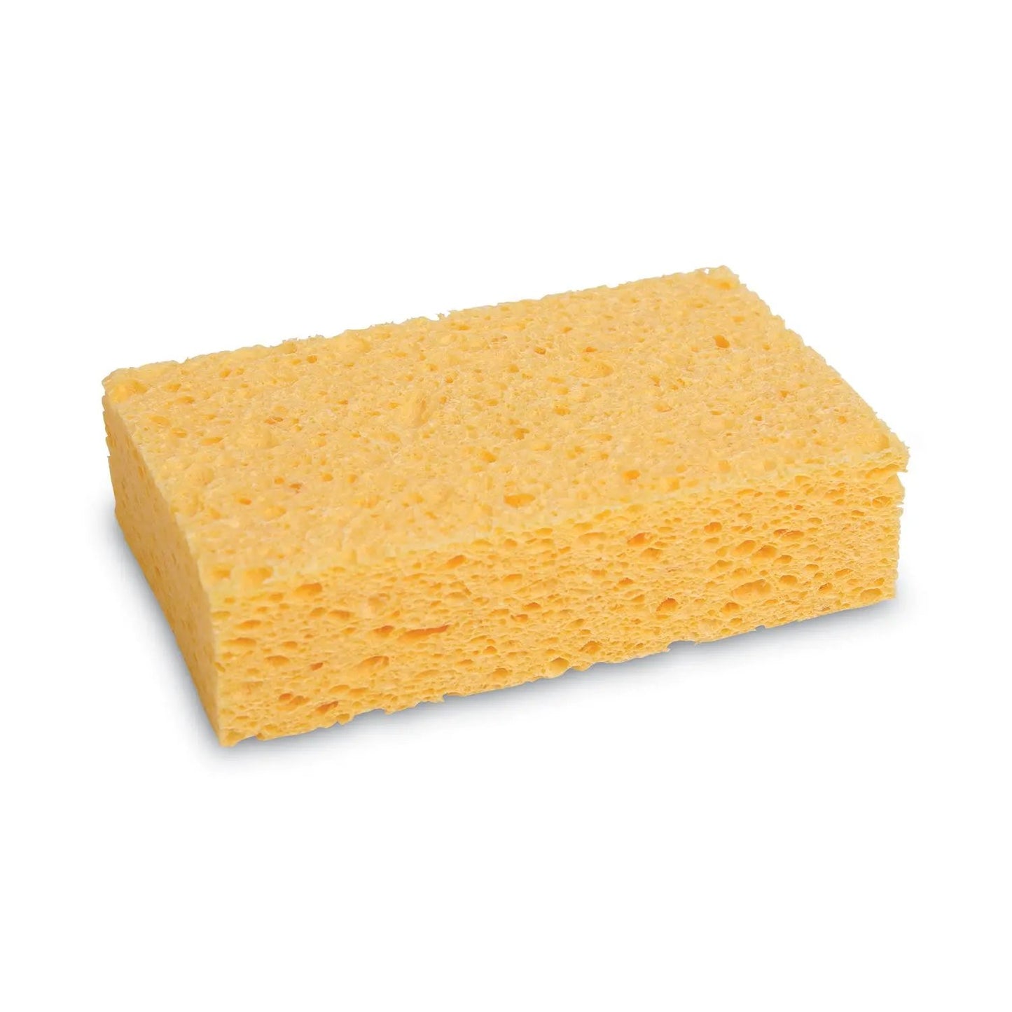 BWKCS2 Medium Cellulose Sponge, 3.67 X 6.08, 1.55" Thick, Yellow, 24/carton Boardwalk