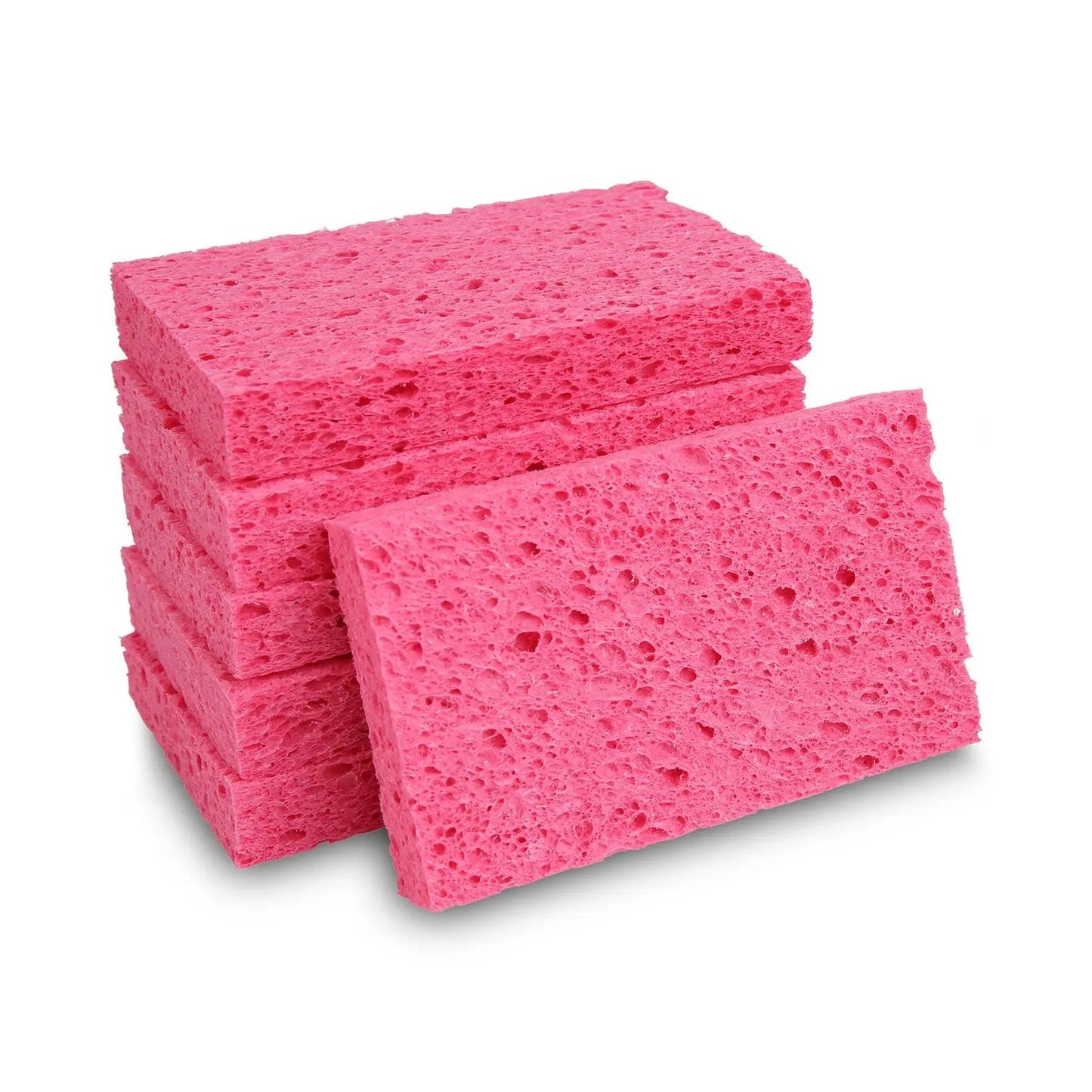 BWKCS1A Small Cellulose Sponge, 3.6 X 6.5, 0.9" Thick, Pink, 2/pack, 24 Packs/carton Boardwalk