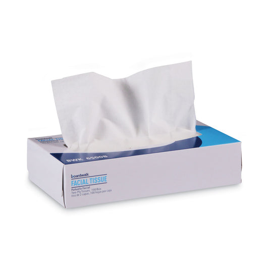 BWK6500B Office Packs Facial Tissue, Flat Box, 2-Ply, White, 100 Sheets/Box, 30 Boxes/Carton