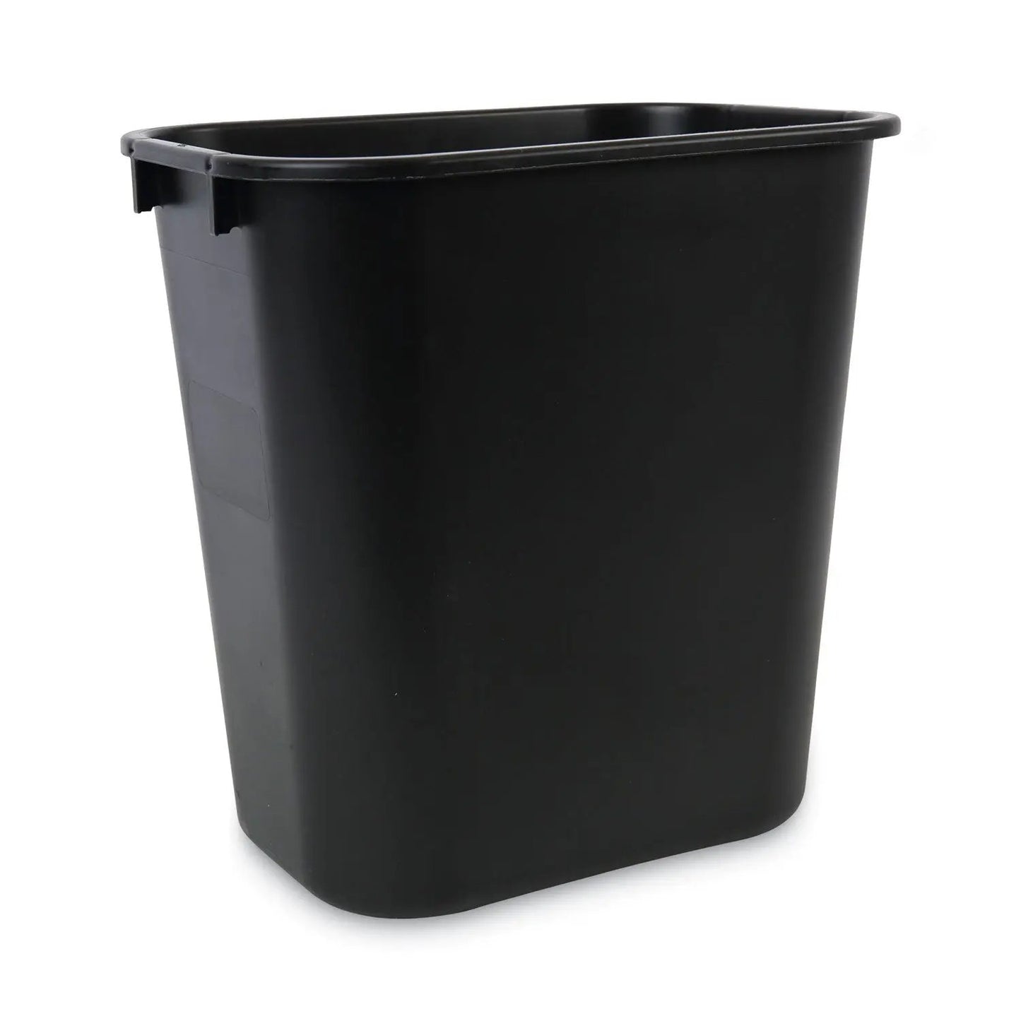 BWK14QTWBBLA Soft-Sided Wastebasket, 14 Qt, Plastic, Black Boardwalk