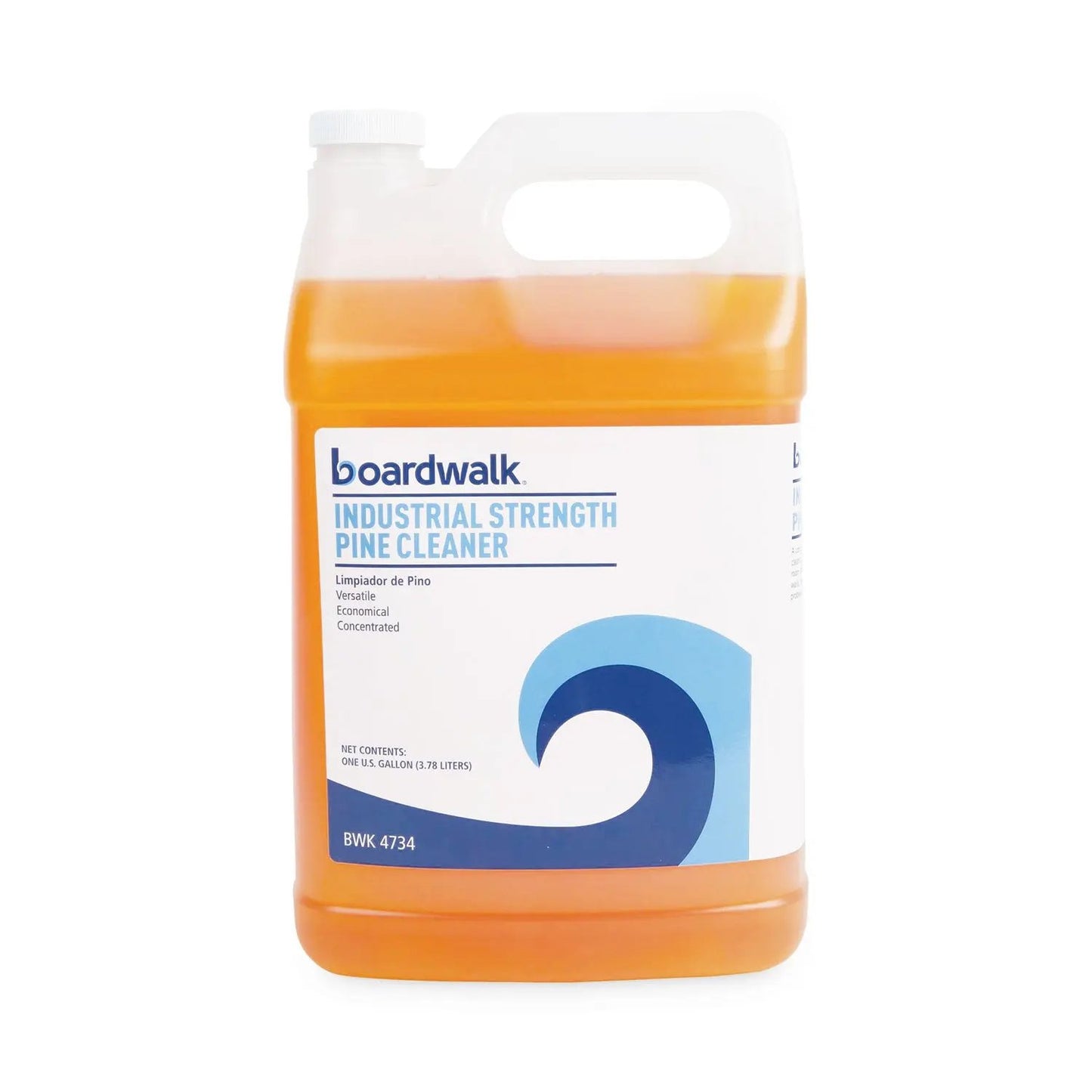 BWK4734EA Industrial Strength Cleaner, Pine Scent, 1 gal Bottle Boardwalk