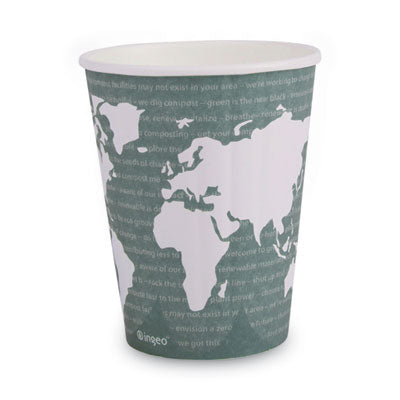 ECOEPBNHC12WD World Art Renewable and Compostable Insulated Hot Cups, 12 oz, Paper, Brown/White, 40/Pack, 15 Packs/Carton ECO-PRODUCTS,INC.